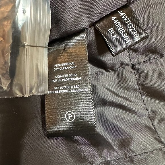 Kenneth Cole Double Breasted Wool Blend Peacoat Jacket, Size Large, Black,‎ NWOT - Picture 11 of 14